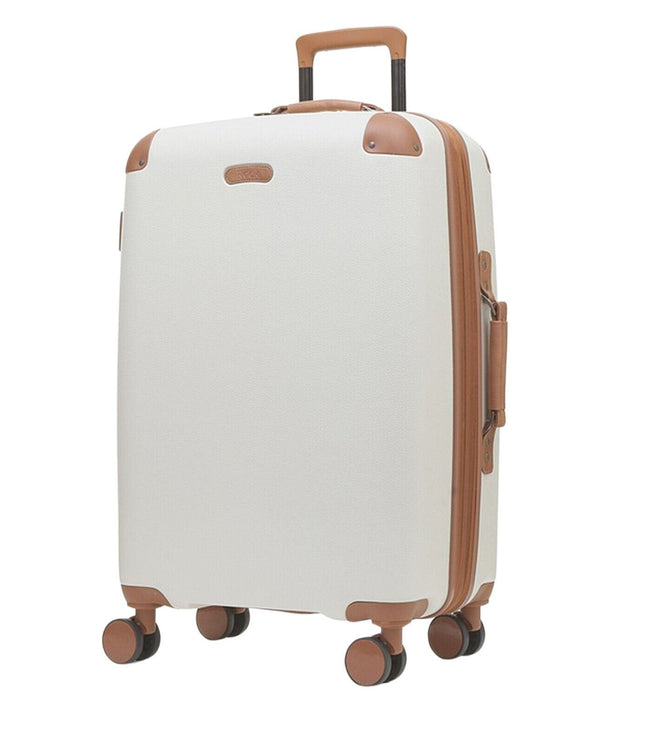 Amble Medium Hard Shell Suitcase in Cream