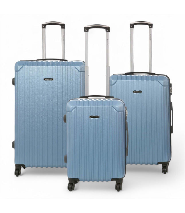 Corowa Set of 3 Hard Shell Suitcase in Blue