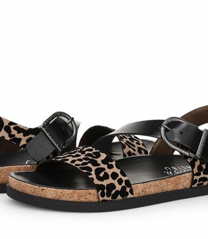 Blowfish Malibu Women's Leopard Brown Footbed Sandals - Lance