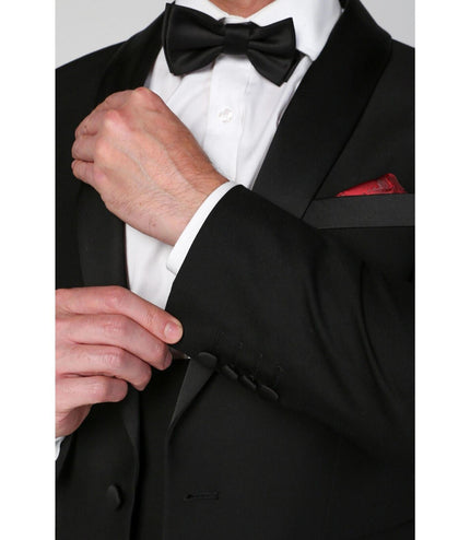 Men's Black 3 Piece Tuxedo Suit