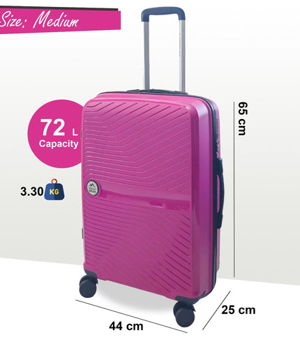 Acton Medium Hard Shell Suitcase in Pink