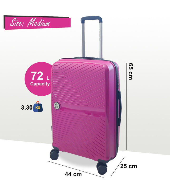 Acton Medium Hard Shell Suitcase in Pink