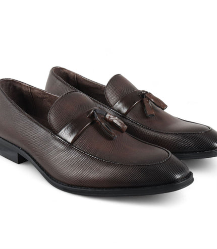 Men's Brown Classic Tassel Loafers Formal Shoes