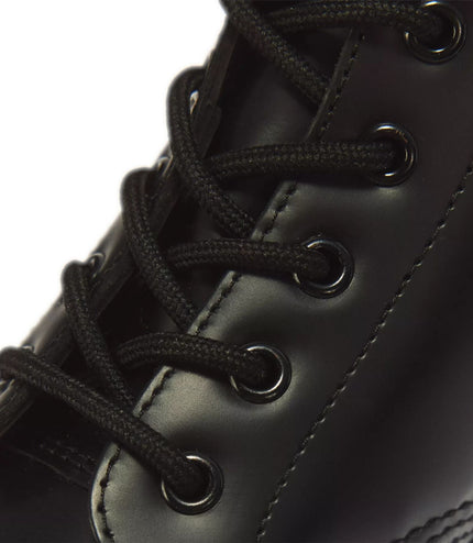 Dr Martens 101 Yellow Stitch Black Leather 6-Eye Ankle Boots - 26230001