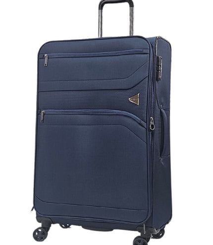 Corby Large Soft Shell Suitcase in Navy