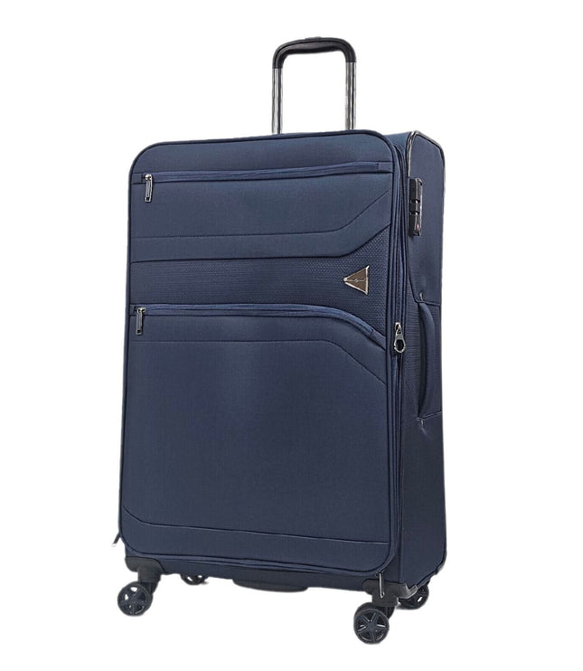 Corby Large Soft Shell Suitcase in Navy