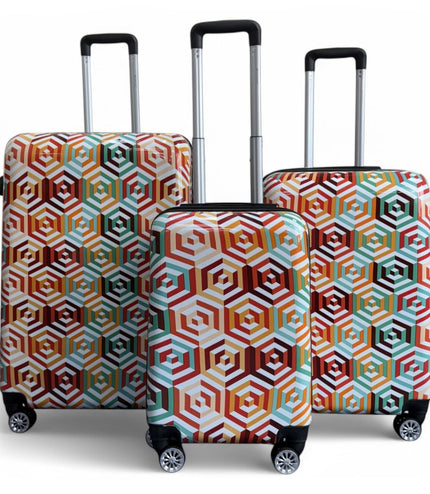 Ballina Set of 3 Hard Shell Suitcase in Ombre