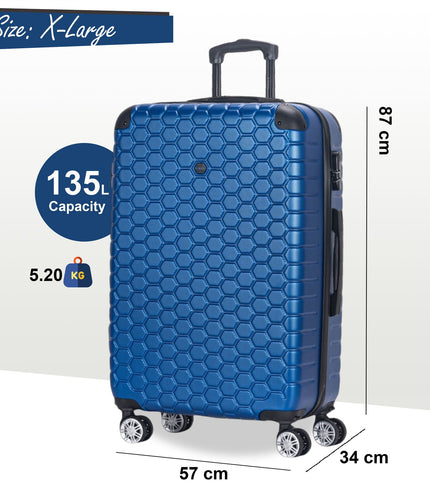 Noda X-Large Hard Shell Suitcase in Blue