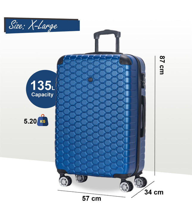 Noda X-Large Hard Shell Suitcase in Blue