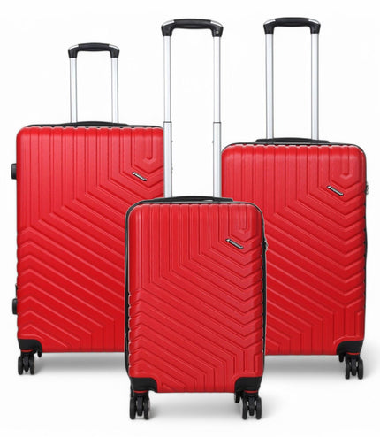 Bega Set of 3 Hard Shell Suitcase in Red