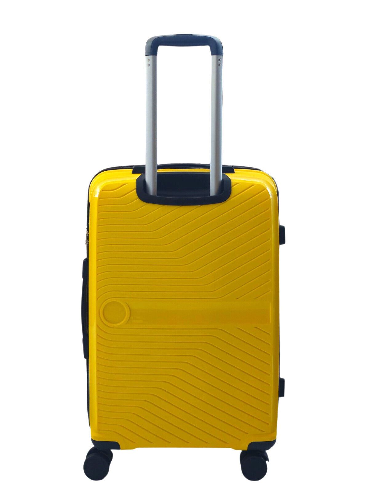 Acton Medium Hard Shell Suitcase in Yellow – UK Luggage