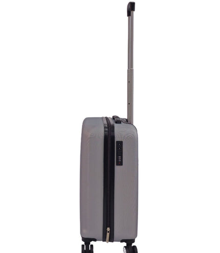 Alsager Cabin Hard Shell Suitcase in Silver