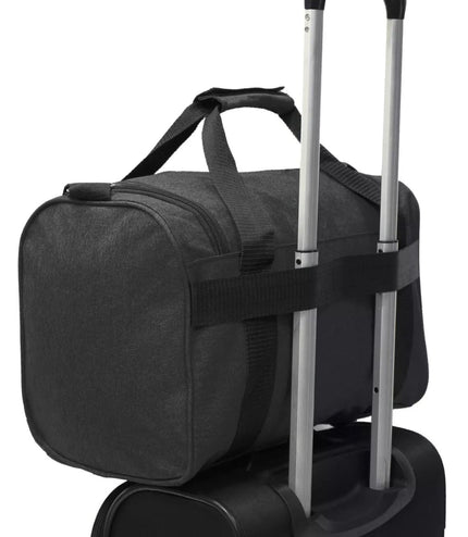 Holdall Carry On 40x 20 x25cm Under-seat Travel Cabin Bag for Ryanair, Easy Jet Black