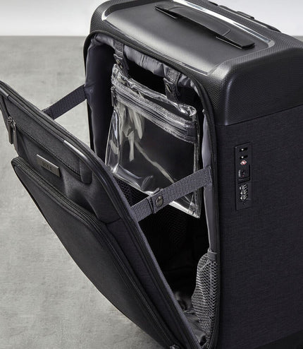 Amesbury Large Soft Shell Suitcase in Black