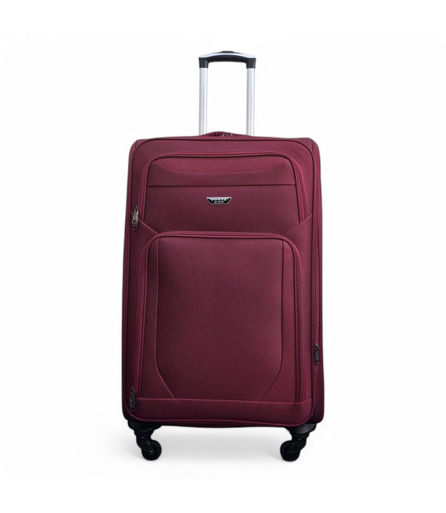 Nagoya Large Soft Shell Suitcase in Wine