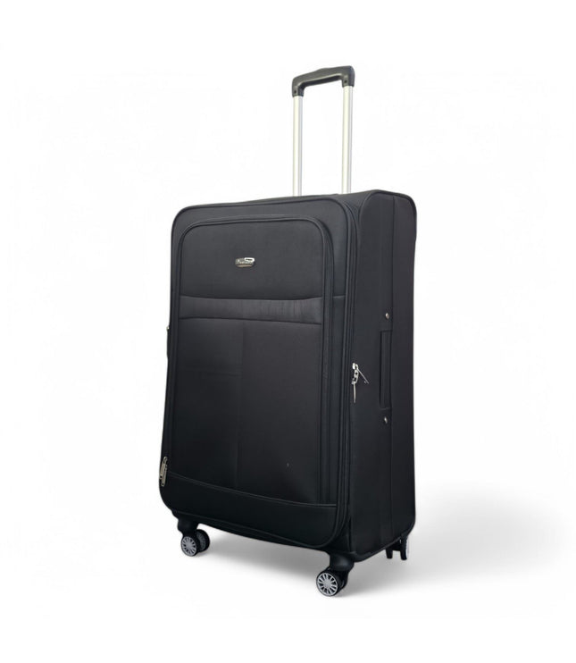Forbes Large Soft Shell Suitcase in Black