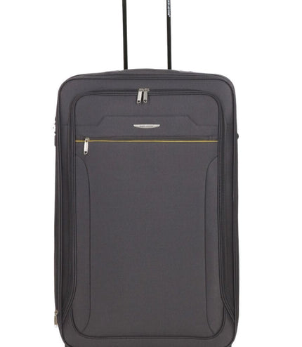 Cinderford Large Soft Shell Suitcase in Grey