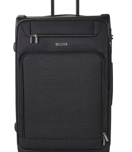 Amesbury Large Soft Shell Suitcase in Black