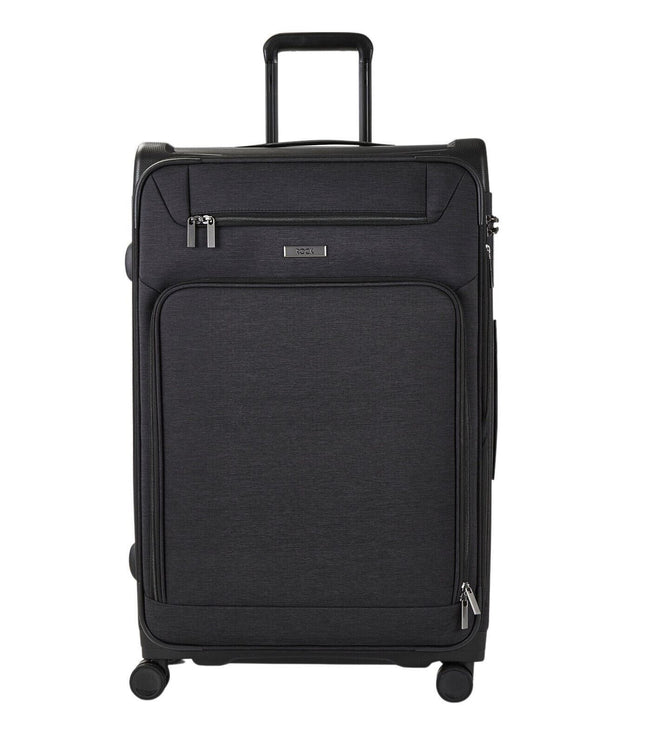 Amesbury Large Soft Shell Suitcase in Black
