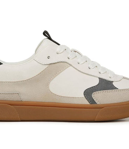 Blowfish Malibu Womens White Lace-Up Sneakers - Tastic
