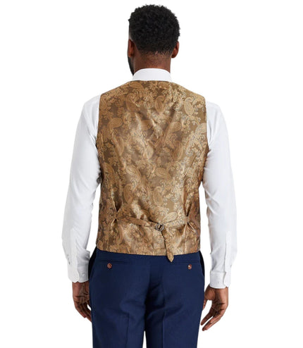 Men's Brown Tweed Suit with Mayfair Navy Trousers - Harris