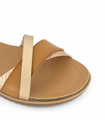 Blowfish Malibu Womens Tan Strappy Buckle Wedge Sandals - Monti-B
