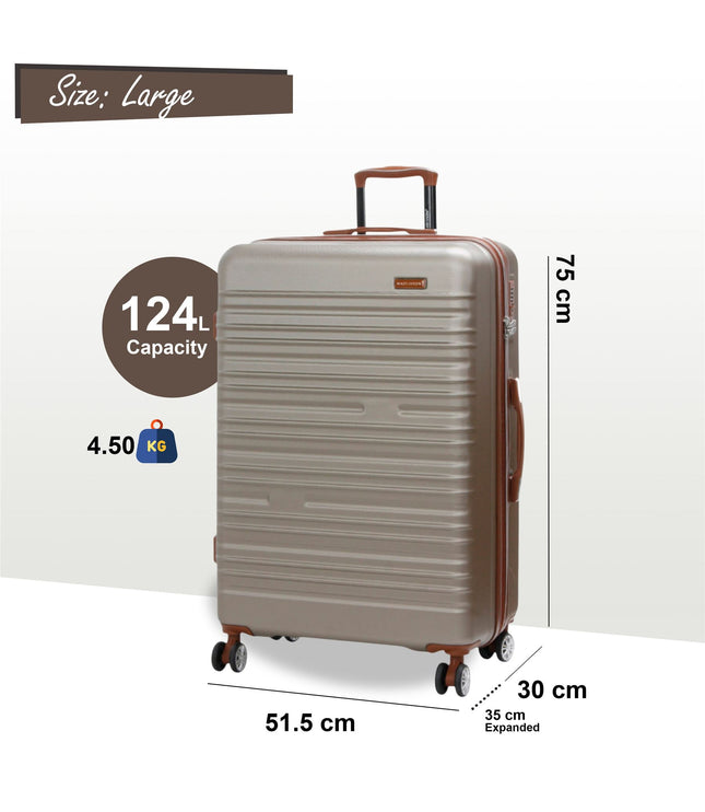 Armidale Large Hard Shell Suitcase in Champagne