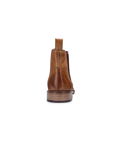 Mens Tan Leather Classic Chelsea Boots