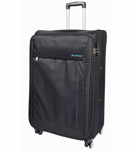 Clevedon Large Soft Shell Suitcase in Black