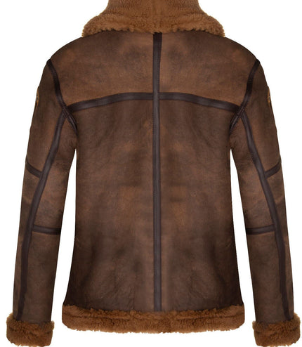 Mens Antique B3 Sheepskin Flying Jacket-Alameda