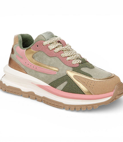 Blowfish Malibu Womens Green Pink Retro Sneaker Trainers - Leo