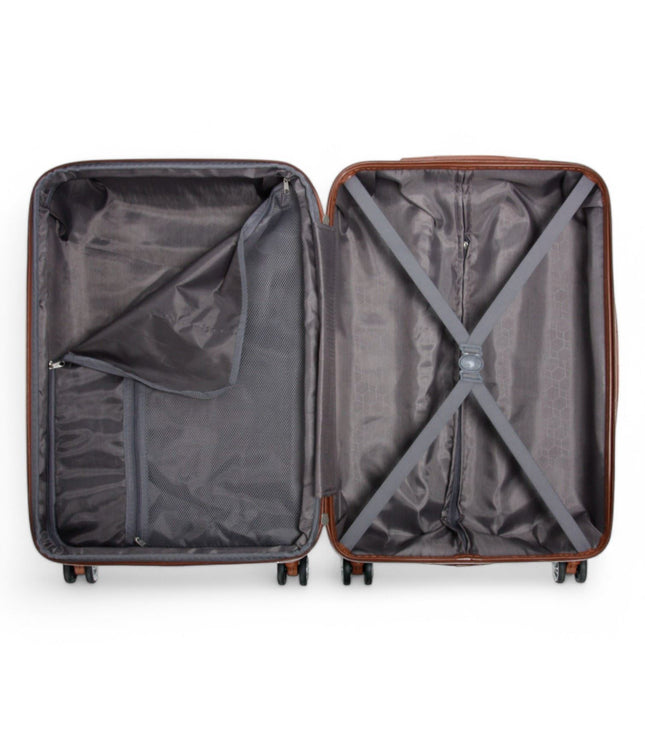 Armidale Medium Hard Shell Suitcase in Coffee