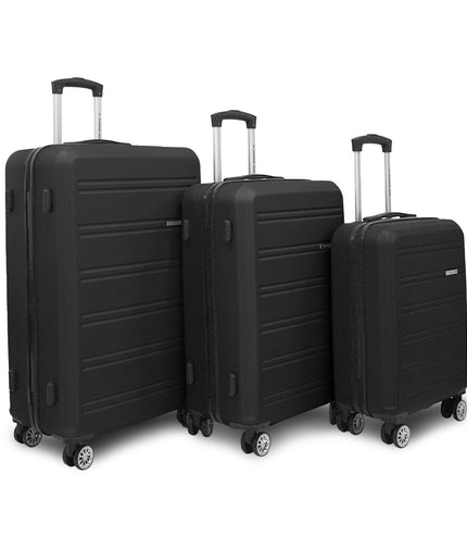 Alford Set of 3 Hard Shell Suitcase in Black