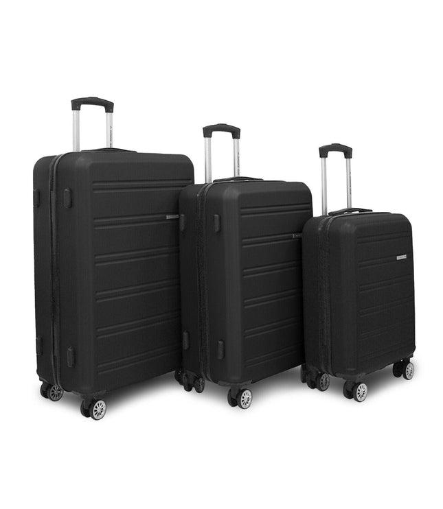 Alford Set of 3 Hard Shell Suitcase in Black