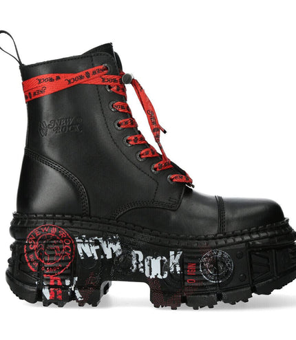 New Rock Punk Platform Leather Boots-WALL126CCt-C1