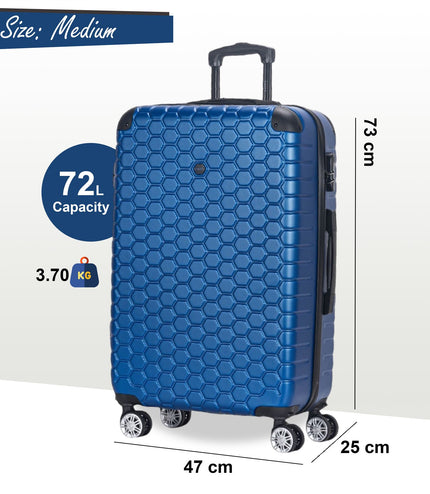 Noda Medium Hard Shell Suitcase in Blue