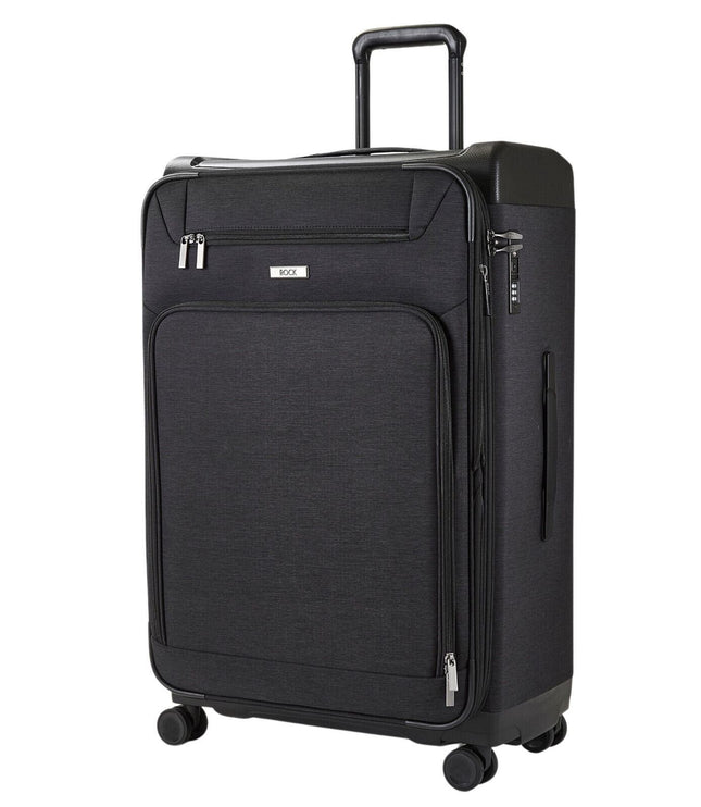 Amesbury Large Soft Shell Suitcase in Black
