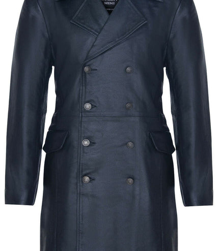 Mens Cowhide Leather Peacoat-Cordoba