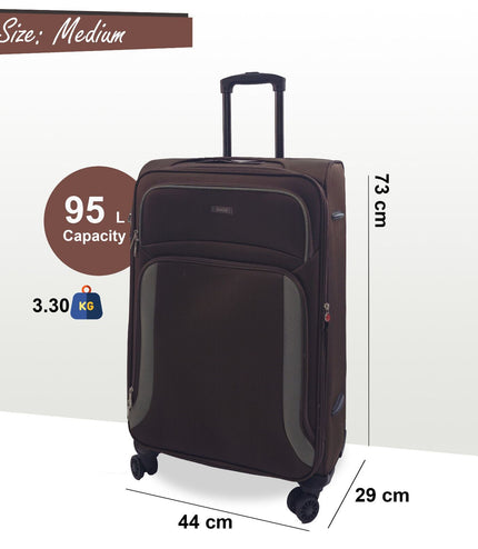 Arundel Medium Soft Shell Suitcase in Brown