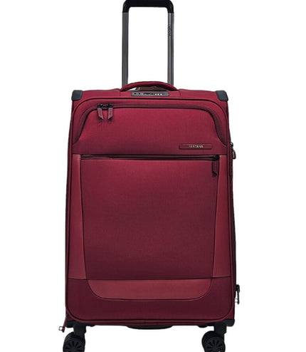 Bourne Medium Soft Shell Suitcase in Burgundy