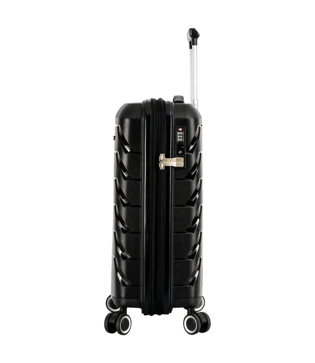 Cleckheaton Cabin Hard Shell Suitcase in Black
