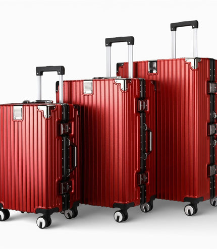 Airdrie Set of 3 Hard Shell Suitcase in Red