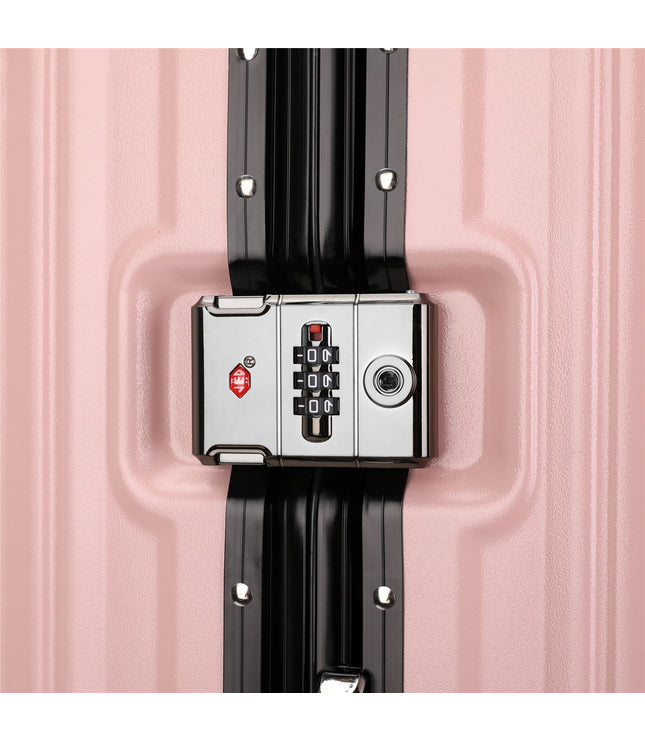 Airdrie Set of 3 Hard Shell Suitcase in Pink