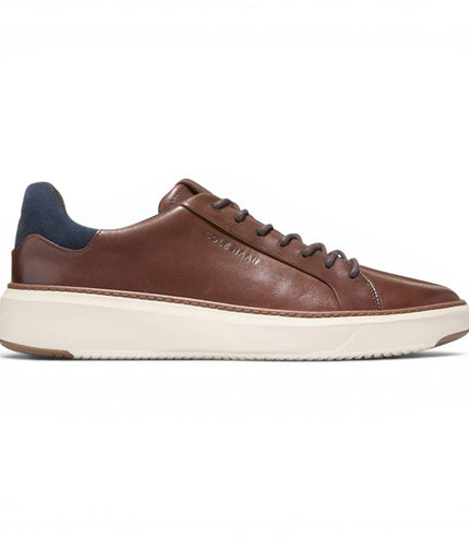 Cole Haan Men's GrandPro Luxe Mile Trainer Brown Leather Sneakers - C45103