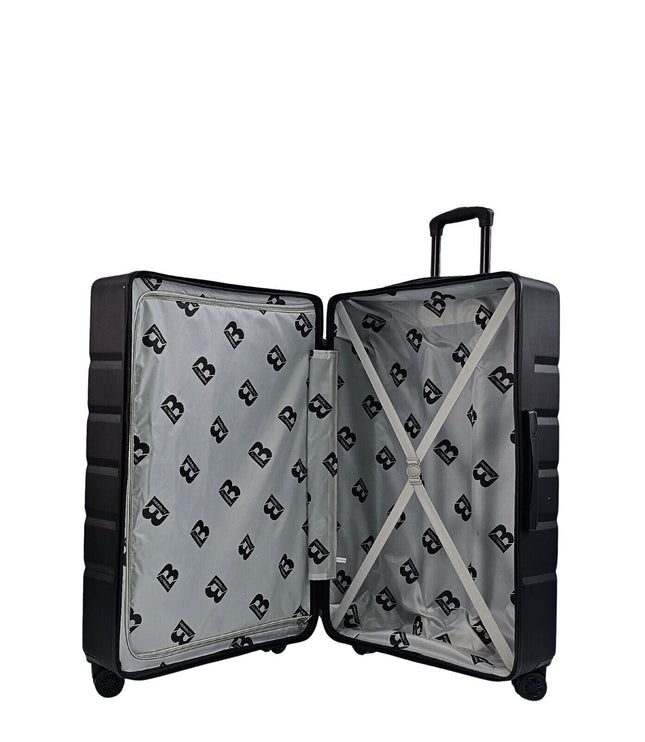 Cotgrave Large Soft Shell Suitcase in Black
