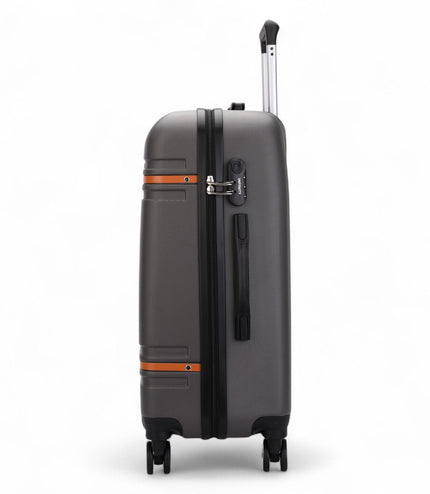 Calgary Large Hard Shell Suitcase in Charcoal Black