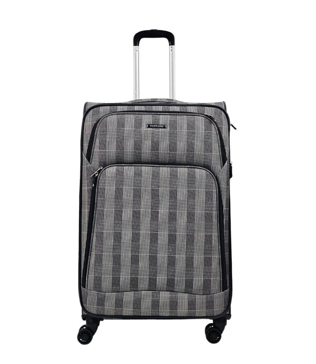 Ashbourne Large Soft Shell Suitcase in Stripe