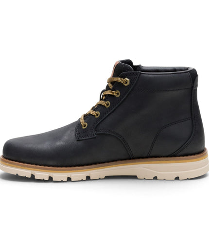 Caterpillar (CAT) Men's Water-Resistant Black Leather Ankle Boots - Estimate Chukka