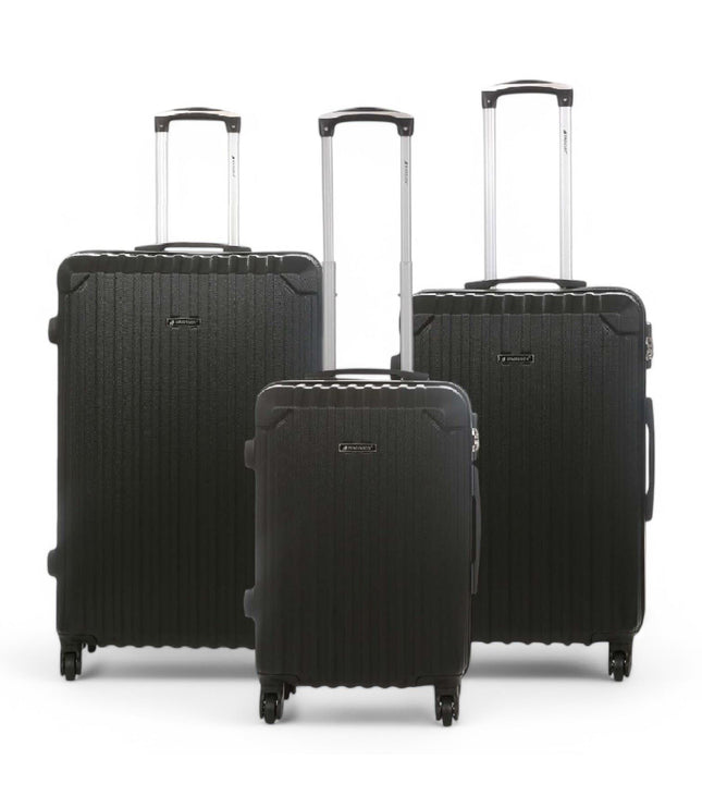 Corowa Set of 3 Hard Shell Suitcase in Black