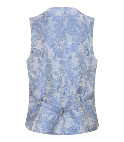 Boys 3 Piece Light Blue Classic Retro Suit